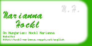 marianna hockl business card